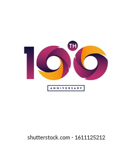 100 Years Anniversary Template Design. Vector Eps 10