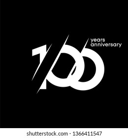 100 Years Anniversary Vector Template Design Illustration