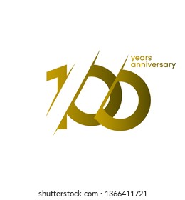100 Years Anniversary Vector Template Design Illustration