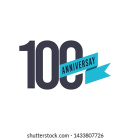 100 Years Anniversary Vector Template Design Illustration