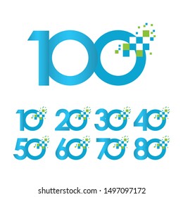 100 Years Anniversary Vector Template Design Illustration