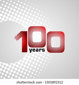 100 Years Anniversary Vector Template Design Illustration