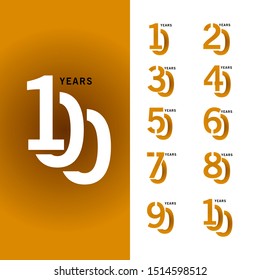 100 Years Anniversary Vector Template Design illustration