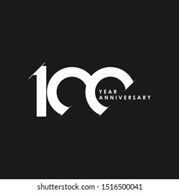 100 Years Anniversary Vector Template Design Illustration