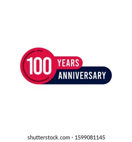 100 Years Anniversary Vector Template Design Illustration