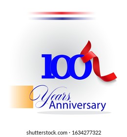  100 Years Anniversary Vector Template Design Illustration