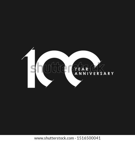 100 Years Anniversary Vector Template Design Illustration