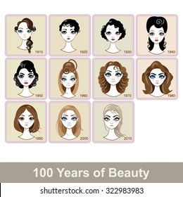 100 Years of Beauty Vector