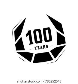 100 years design template. Anniversary vector and illustration template.