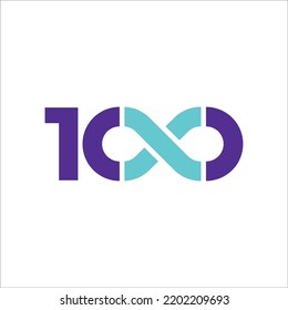 100 years diamond jubilee centenary infinity seamless logo symbol icon design svg