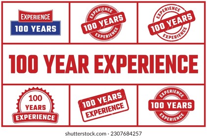 100 Years Experience Rubber Stamp Set