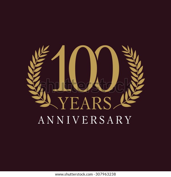 Download 100 Years Old Luxurious Logo Anniversary Stock Vector ...