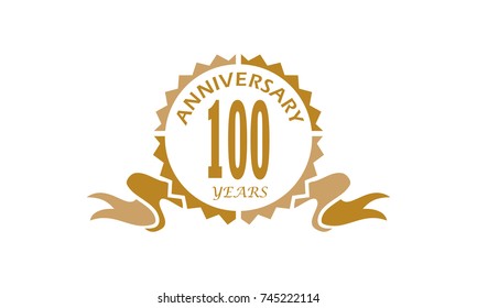 100 Years Ribbon Anniversary