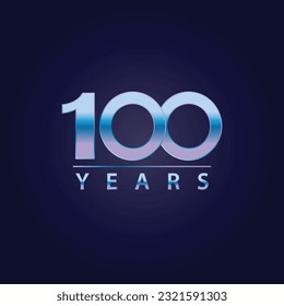 100 years symbol gradient for celebration events, anniversary, commemorative date. hundred years logo