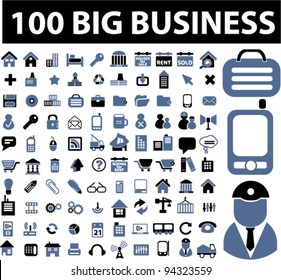 1000 business icons set, vector