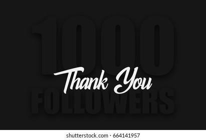 1000 followers