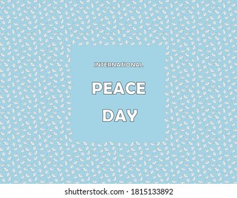 1000 paper cranes symbolizing peace among the peoples of the world. Background for the International Day of Peace. Vector isolated illustration.



