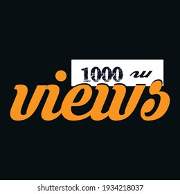 Diseño de camisetas vectoriales de 1000 w uiews