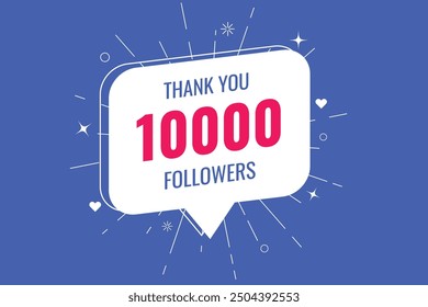 10000 OR 10k followers celebration. Thank you 10000   followers congratulation template banner. banner for social 10k friends and followers. celebrate subscribers and followers.
