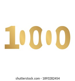 10000 lettertype font vector design