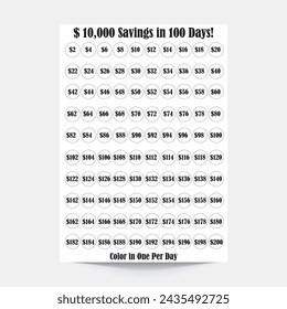 10,000 Money Saving Challenge,Saving Cash Tracker,Money Saving Planner,Printable Cash Saver,Savings Tracker,Money Challenge,Saving Challenge