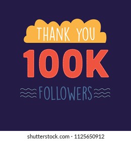 100k followers for banners and background