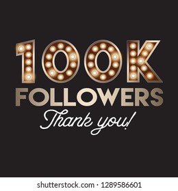 100K followers social media post template