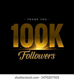 100k social media network followers and connections