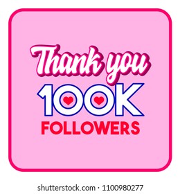 100k Thank you followers template