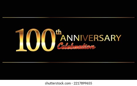 100th anniversary celebration. 100 year anniversary celebration. Golden anniversay celebration Background. Banner anniversary celebration	