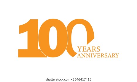 100th Anniversary Celebration Logo – Elegant and luxury Vector Icons for Milestone Celebrations in gold color.
