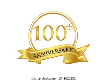 100th Anniversary celebration logo vector