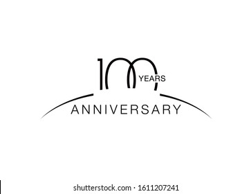 100th anniversary emblem. One hundred years anniversary celebration 