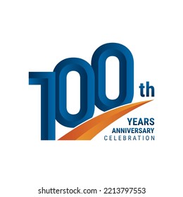 100th Anniversary Logo, Perfect logo design for anniversary celebration, vector illustration