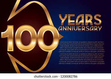 100th Anniversary numbers. background for anniversary
