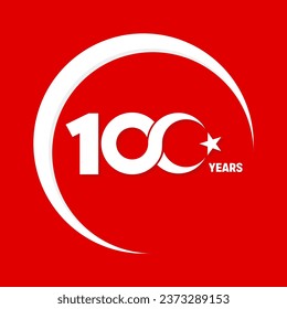 100th anniversary of the republic of Türkiye logo 