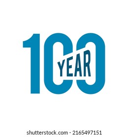 100th Celebration Anniversary Vector Logo Design