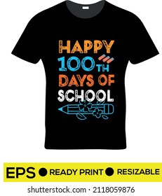 100TH DAY OF SCHOOL T-SHIRT DESIGN