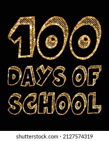 100th Day of school...kids t shirt design