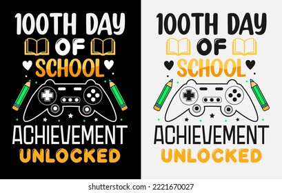 100th days of school, hundred days t shirt design, 100th days celebration t shirt