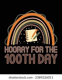 100th days school t shirt design