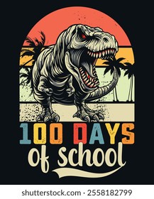 100th days of school t shirt design vector illustration