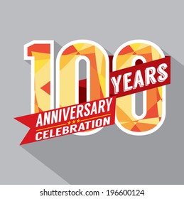 100th Years Anniversary Celebration Design