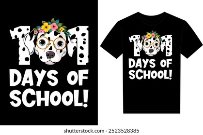 101 days of school t-shirt design