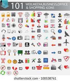 101 web icons,Vector illustration