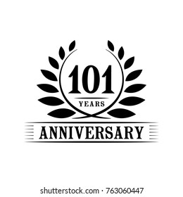 101 years anniversary logo template.