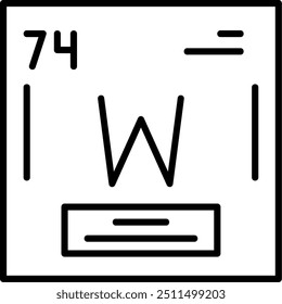 1012 - Tungsten Vector Icon Design