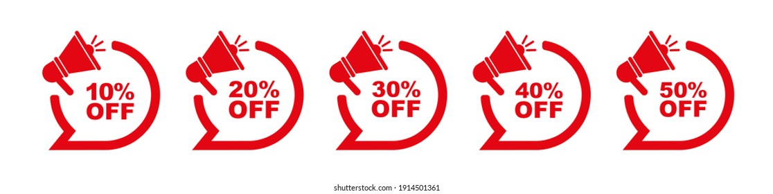 10,50% de desconexión en fondo blanco