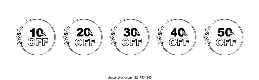 10,50%off sign on white background