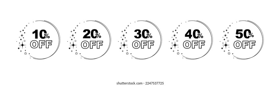 10,50%off sign on white background